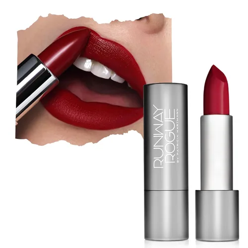 Vista 15 de Runway Rogue 90s Vibe Lápiz Labial, Lápiz Labial Hidratante Mate Midnight-Merlot Borgoña Oscuro, '1993