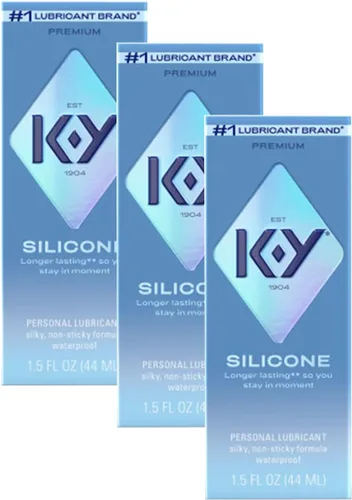 Vista 18 de K-Y Lubricante de silicona, lubricante personal premium, fórmula a base