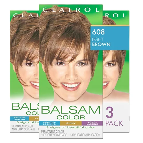 Vista 20 de Clairol Balsam - Tinte permanente para el cabello, marrón oscuro 020, paquete de 1 unidad