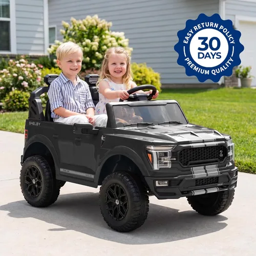 Vista 3 de Ford Shelby F150 - Juguete de paseo de 2 plazas y 24 V con licencia para Negro
