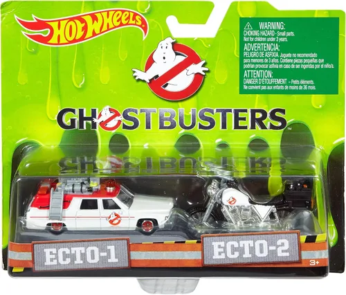 Vista 3 de Hot Wheels Ghostbusters - Figura fundida a presión a escala 1:64 (paquete de 2)