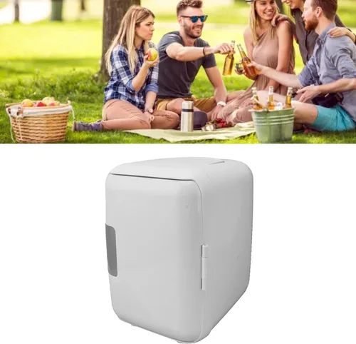 Vista 4 de Refrigerador solar de 50W con panel solar, DC18V Enfriador de refrigerador accionado solar con caja de batería para acampar