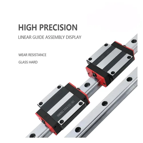 Vista 3 de Linear Guides 2Pcs HGR20 1000-2000mm + 4Pcs HGH20CA / HGW20CC Carriages for CNC Router 3D Printer(2 Rails 4 HGH20CA,1000mm)