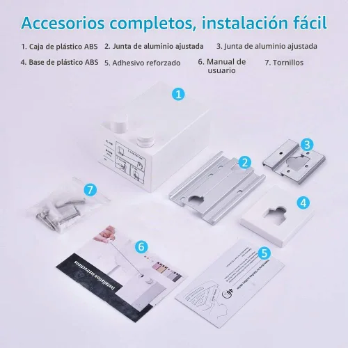 Vista 4 de Tendedero retráctil, cuerda de ropa ajustable para interiores y exteriores con funda ABS + aluminio, cuerda de secado de lavandería montada