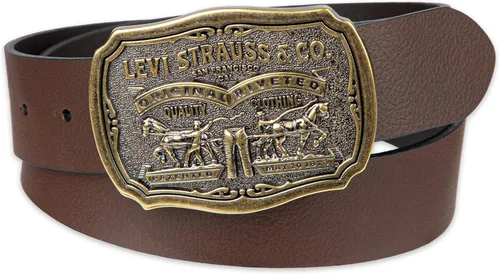 Vista 7 de Levi's Men's Everyday Jean Belt with Removable Plaque Buckle