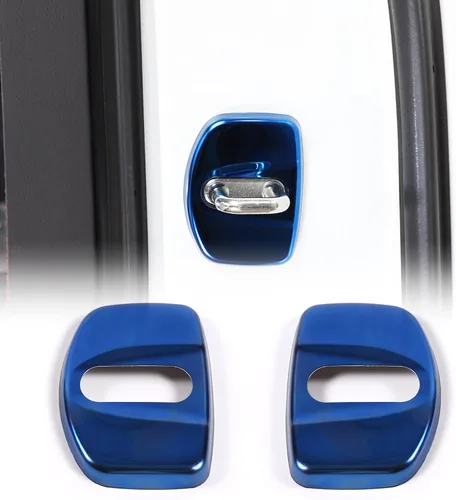 Vista 12 de CHEAYAR Cubierta protectora para cerradura de puerta de automóvil compatible con Chevrolet Corvette C8 2020-2023, cubiertas de bloqueo de puerta