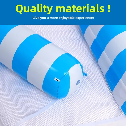 Vista 7 de 3/5/8 Pack Pool Hammock Upgrated Water Pool Floats, 4-in-1 XL (Hammock, Saddle, Lounge Chair, Drifter) Multi-Purpose Water Pool Float, Non-Stick PVC