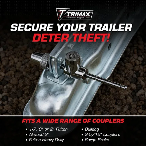 Vista 4 de TRIMAX TC123 - Cerradura de acoplamiento universal, color plateado