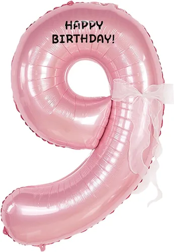 Vista 9 de Globos de feliz cumpleaños con números grandes de papel de aluminio, globos de cumpleaños con números, globos de feliz cumpleaños para decoración