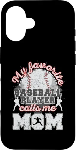 Vista 32 de Baseball Mom My Favorite Baseball Player Calls Me Mom Case for iPhone 17