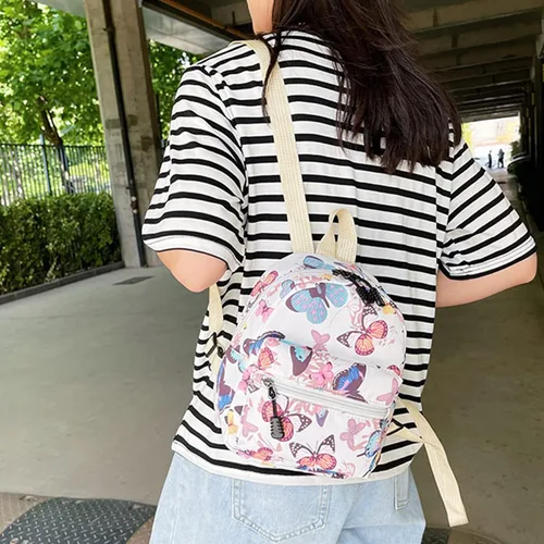 Vista 2 de Women Mini Shoulder Bag Nylon Cute Purse Fashion Ladies Casual Satchel Travel Small Daypack for Woman