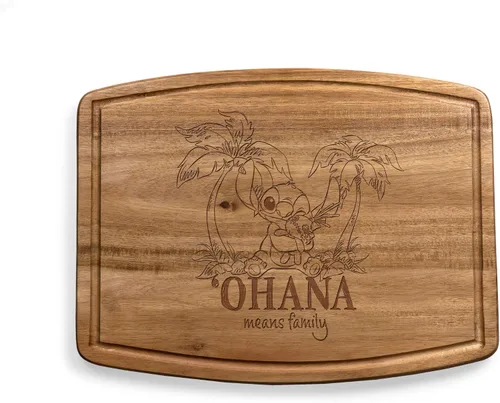 Vista 27 de PICNIC TIME Disney Encanto Familia Ovale - Tabla de cortar de acacia, bandeja para servir (madera de acacia)