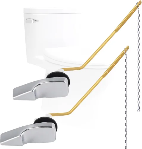 Vista 12 de Kit de repuesto de manija de inodoro de metal universal de montaje lateral compatible con American Standard/Mansfield/Gerber/TOTO/Kohler inodoro