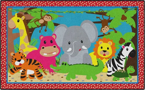 Vista 9 de Flagship Carpets Alfombra antideslizante para niños y bebés para aprendizaje en casa o aula, sala de juegos o dormitorio de niños, 2 x 3 pies
