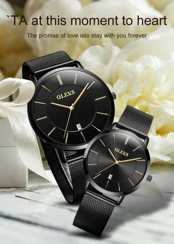 Vista 6 de OLEVS Relojes económicos para mujer, reloj analógico de cuarzo para negocios, de acero inoxidable, clásico, impermeable, reloj de pulsera único