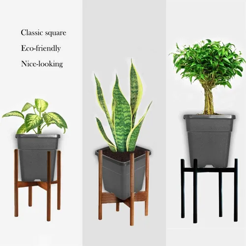 Vista 2 de Macetas cuadradas para vivero, macetas de cultivo para plantas de suelo, 0.63 galones, 10