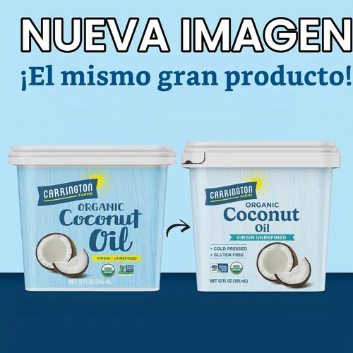 Vista 3 de Carrington Farms Aceite de coco virgen orgánico, 12 onzas líquidas