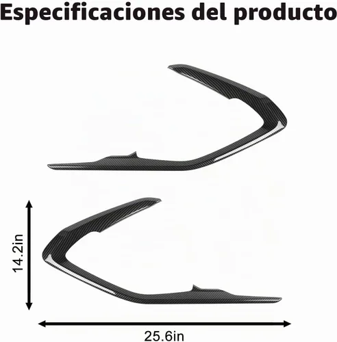 Vista 4 de Cubierta de moldura de panel de puerta interior en V de fibra de carbono, marco decorativo, accesorios interiores para Chevrolet Camaro 2016-2023