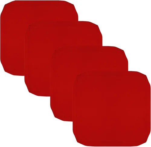 Vista 14 de FLYMEI Fundas de cojín para patio de 22 x 20 x 4, color rojo, 1 paquete