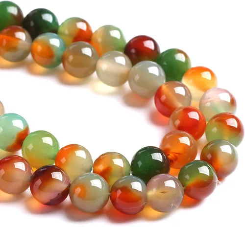 Vista 22 de Cuentas sueltas de jade de angelita verde de 4 mm, 86 piezas, piedra natural de aguacate para hacer joyas, pulsera DIY Jade Aguacate