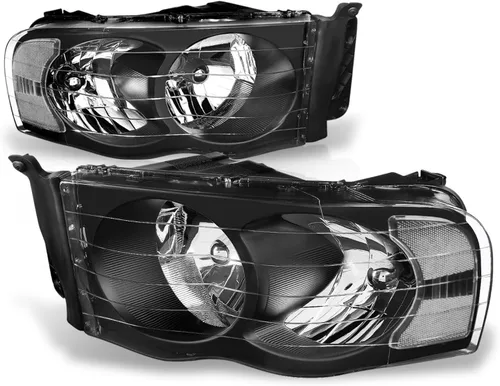 Vista 10 de Auto Dynasty Faros LED DRL Compatible con 2002 2003 2004 2005 Dodge Ram 1500 2500 3500, Señal de Giro Secuencial, Faros Proyectores Negros