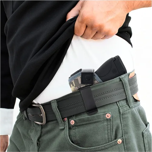 Vista 6 de IWB Gun Holster by PH - Concealed Carry Soft Material - Soft Interior - Fits M&P Shield 9mm.40.45 Auto/Glock 27 29 30 33 42 43 / Ruger LC9, LC380
