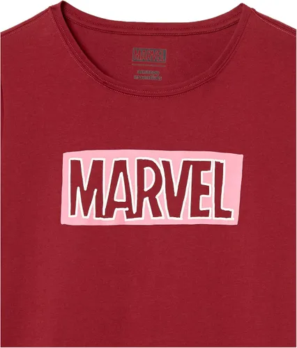 Vista 2 de Tienda Essentials Disney Marvel Star Wars Camisetas de manga corta con cuello redondo para mujer, paquete de 2
