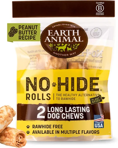 Vista 21 de Earth Animal No Hide - Masticables sin cuero para perros pequeños, sabor a tocino y queso de hamburguesa de la parrilla, libres de cuero crudo - 6