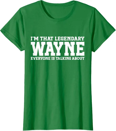 Vista 32 de Wayne Personal Name Funny Wayne Camiseta, Negro