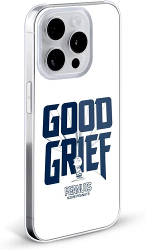 Vista 2 de Head Case Designs Funda rígida con licencia oficial de Peanuts Charlie Brown Good Grief Rock Tees compatible con Apple iPhone 7/8/SE 2020 y 2022
