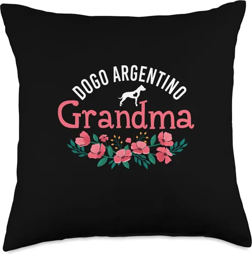 Vista 4 de Dogo Argentino Dog Gifts For Grandma Women Xmas Christmas Throw Pillow