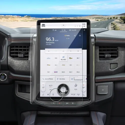 Vista 9 de Protector de pantalla Expedition 2022 2023 2024 para Ford Expedition (XL STX/XLT/Limited/Timberline) Pantalla táctil SYNC4 de 12 pulgadas, vidrio