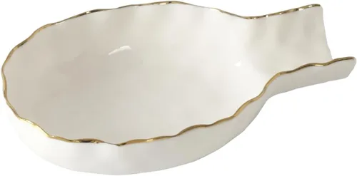 Vista 9 de Pampa Bay Golden Salerno - Cuchara de porcelana chapada en titanio (plata)