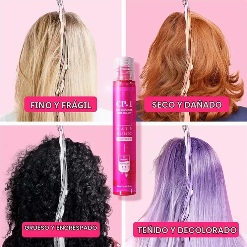 Vista 2 de CP-1 Juego de tratamiento capilar de queratina de 3 segundos, 20 unidades (0.4 fl oz cada uno), acondicionador profundo para cabello seco dañado