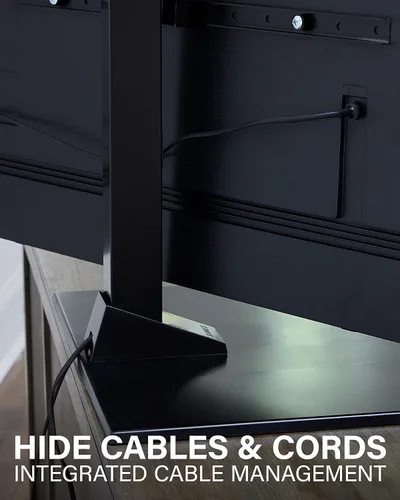 Vista 4 de SANUS Soporte universal para TV - Soporte de repuesto grande con base giratoria para pantallas de hasta 86" - Gira 70 grados y ajusta la altura