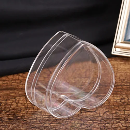 Vista 7 de 25 frascos de plástico transparente con forma de corazón vacío de 0.14 oz, botellas de maquillaje con tapas para sombra de ojos, bálsamo labial