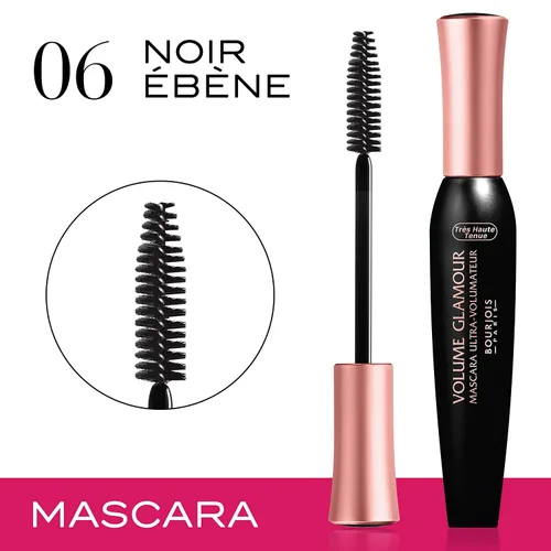 Vista 2 de Bourjois Volume Glamour - Máscara para mujer, # 06 Noir Ebene, 0.4 onzas