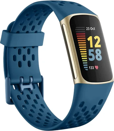Vista 10 de Getino Bandas compatibles con Fitbit Charge, correas deportivas de repuesto ajustables transpirables suaves para Fitbit Charge 5/6, Negro