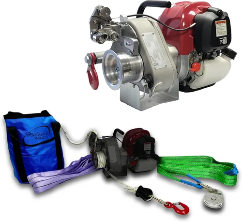 Vista 10 de Portable Winch PCW3000-Li-A Cabrestante de Cabestrante Accionado por Batería con Accesorios - Cabrestante de Capacidad de Tracción de 2,200 libras