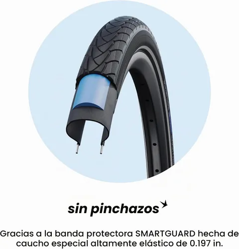 Vista 5 de Schwalbe Marathon Plus HS 348 llanta para bicicleta de carretera