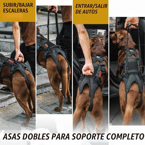 Vista 5 de OneTigris Arnés de soporte para perros para patas traseras, arnés de elevación para perros grandes, patas traseras, soporte de cadera para perros