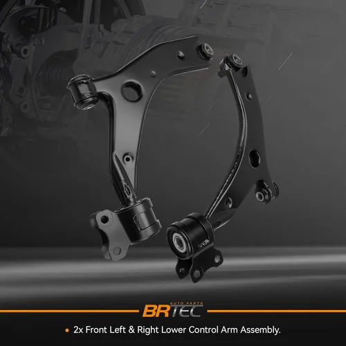 Vista 2 de BRTEC Brazos de control inferiores delanteros compatibles con Mazda 3 2004-2009 2.0L / 2.3L; Mazda 5 2006-2014# B32H-34-300 B32H-34-350