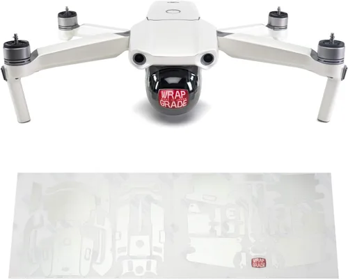 Vista 7 de Wrapgrade Unidad Principal Skin Compatible con DJI Mavic Air 2 (Airforce Silver)