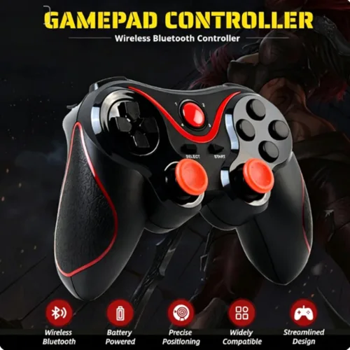 Vista 4 de Yoidesu X3 Gaming Controller for Android for IOS Mobile Phone TV Computer CP VR, Dual Vibration Wired BT Game Remote Gamepad Joystick with Built in