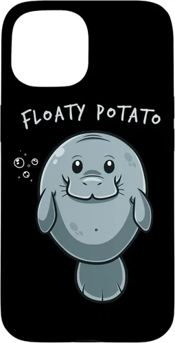 Vista 6 de Flaoty Potato Manatee Funny Manati Manatee Chubby Mermaid Case for iPhone 17