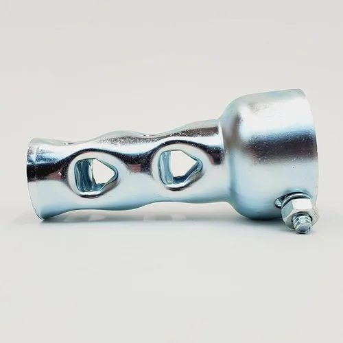 Vista 2 de Bafle de escape corto de 4 pulgadas para tubos de escape y silenciadores de 2 pulgadas de diámetro exterior - Reductor de ruido/silenciador - Se