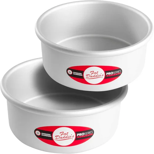 Vista 57 de Fat Daddio's Juego de moldes para pasteles redondos uniformes de aluminio anodizado de 4 niveles, profundidad de 2 pulgadas