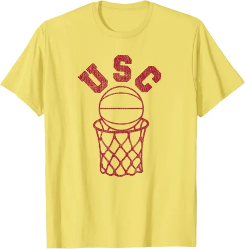 Vista 17 de USC USC Basketball Trojans - Camiseta de aro estilo retro de los años 80