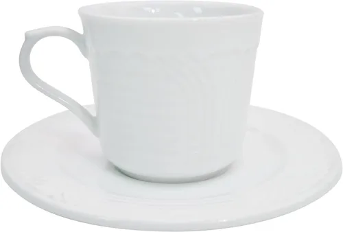 Vista 2 de CAC China CRO-36 Corona - Plato de porcelana súper blanco de 4 pulgadas, caja de 36 super blanco; blanco brillante