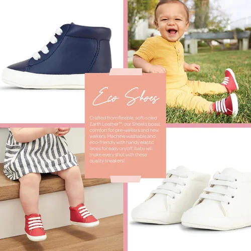 Vista 5 de JuJuBe - Zapatos de bebé de silicona para bebés cuero vegano Eco Steps Sneaks